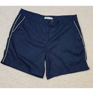 Blue And White Golf Shorts